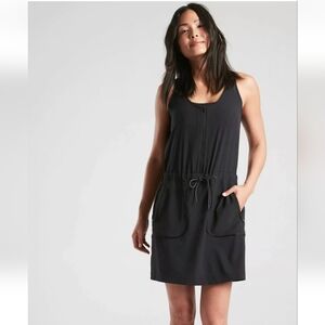 Athleta Dress Women Black Expedition Skort Rompers Sleeveless Size 16